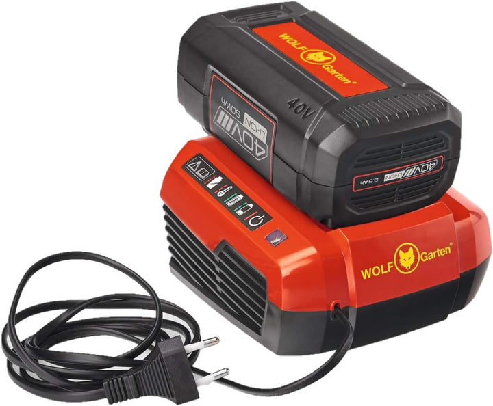 WOLF Garten - LYCOS 40V Schnellladegerät 40/430 QC; 4,3 A; 49AL401-650, Rot