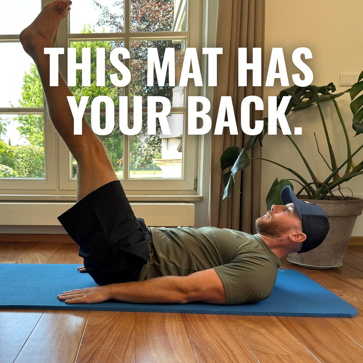 WOLV Yogamatte 15mm Extra Dick - Rutschfeste Fitnessmatte aus NBR, Komfortabel &amp; Gelenkschonend - Tr