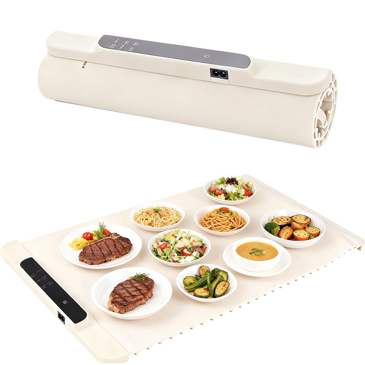 Elektrisch Speisewärmer Warmhalteplatte,Buffetwärmer Elektrisch Mit 35-100℃ Einstellbarer Temperatur
