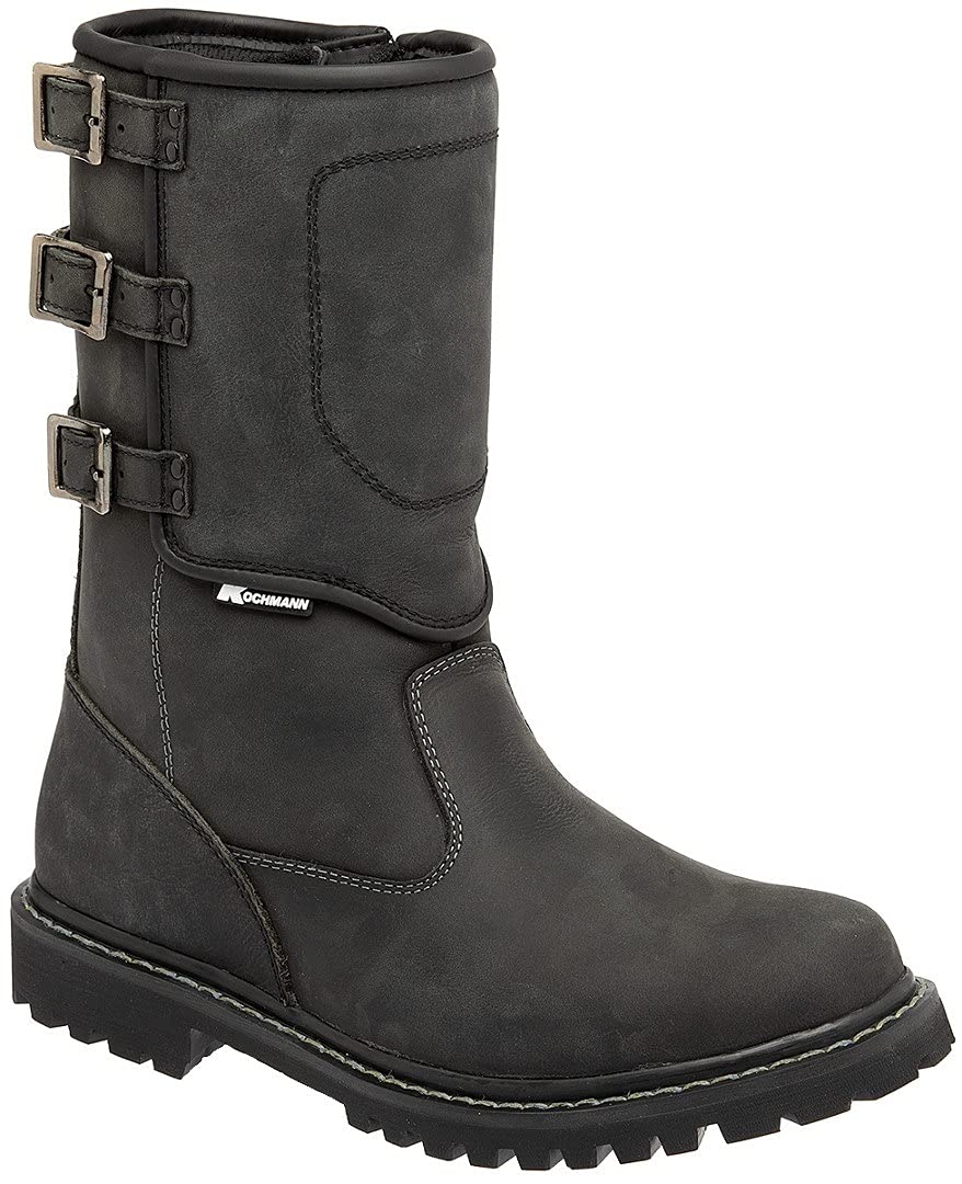 Kochmann Nevada Motorradstiefel (Black,45) 45 EU Schwarz, 45 EU Schwarz
