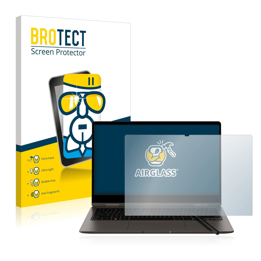 BROTECT Schutzglas für Samsung Galaxy Book3 360 13" Schutzfolie Panzer Folie Glas Displayschutz Made