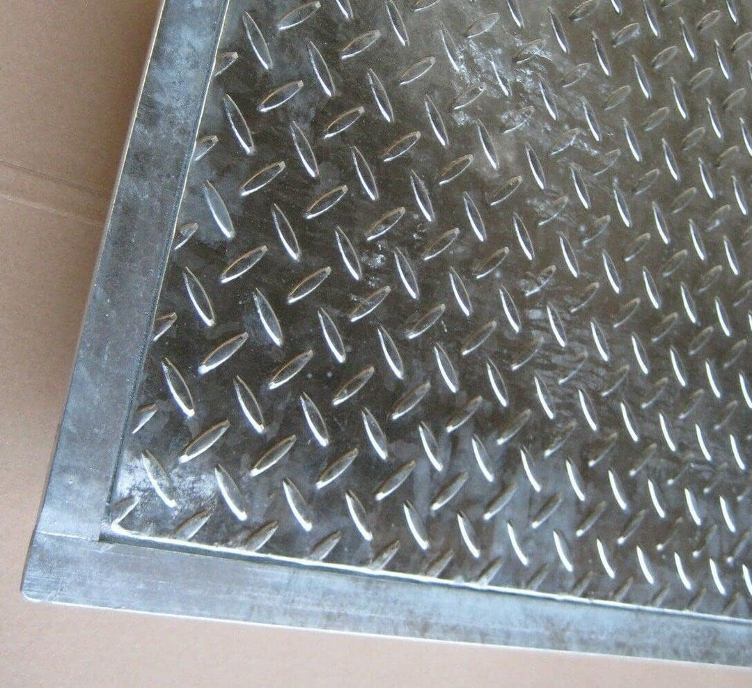 Schachtabdeckung verzinkt Deckelmass 40 x 40 cm, Rahmenaussenmass: 46 x 46 cm, Rahmeninnenmass: 35x3