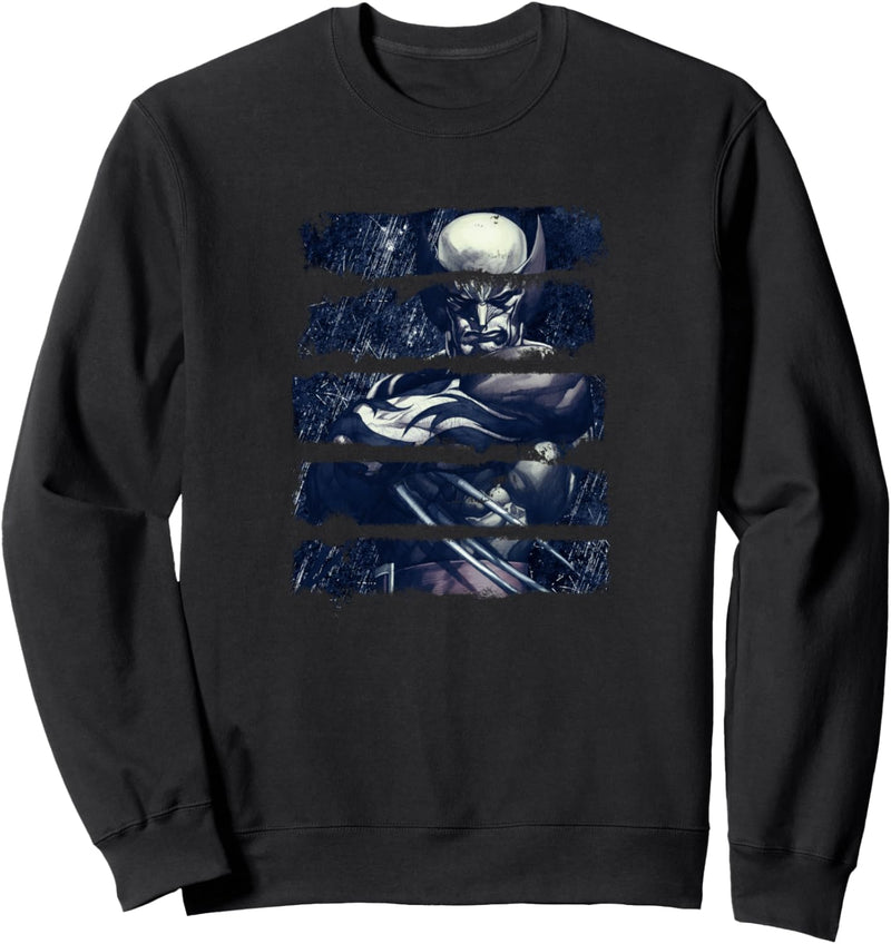 Marvel X-Men Wolverine Panel Sliced Portrait Sweatshirt