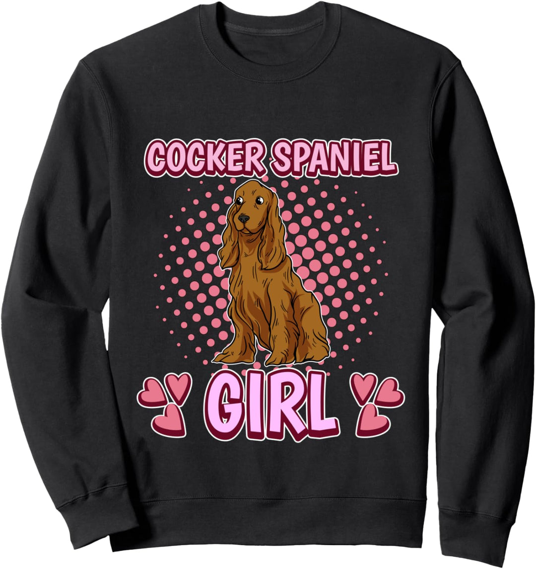 Damen Cocker Spaniel Girl Mädchen Cocker Spaniel Sweatshirt