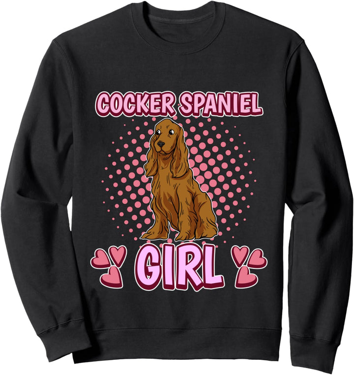 Damen Cocker Spaniel Girl Mädchen Cocker Spaniel Sweatshirt