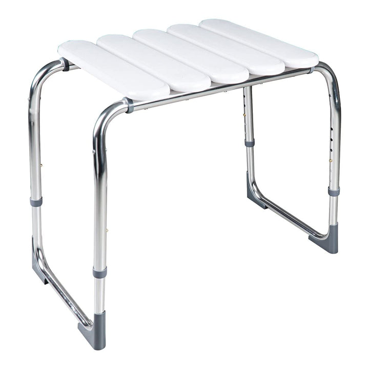 RIDDER- Badhocker Pro, weiss. Der Bad- Hocker ist in 5 Stufen höhenverstellbar, von ca. 41,5cm - 54c