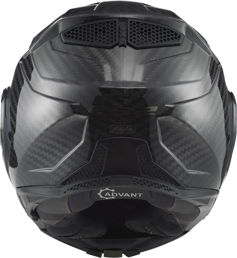 LS2 Klapphelm FF901 Advant X Carbon Solid ECE2206 Modularhelm Motorradhelm XXL, XXL