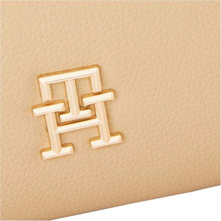 Tommy Hilfiger Damen Umhängetasche TH Casual Shoulder Bag Klein, Beige, Einheitsgrösse