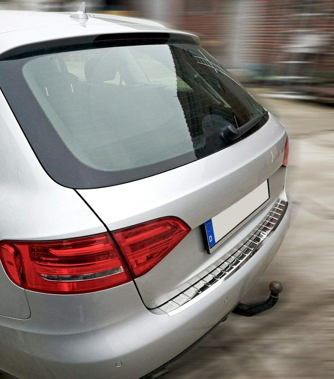 Ladekantenschutz Edelstahl CHROM kompatibel für AUDI A4 B8 8K AVANT 2007-2015 | mit Abkantung | prem