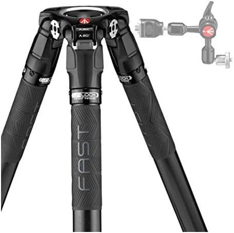 Manfrotto Nitrotech Videokopf der Serie 608 kombiniert mit Einzelrohr Kamerastativ 635 mit Schnellve