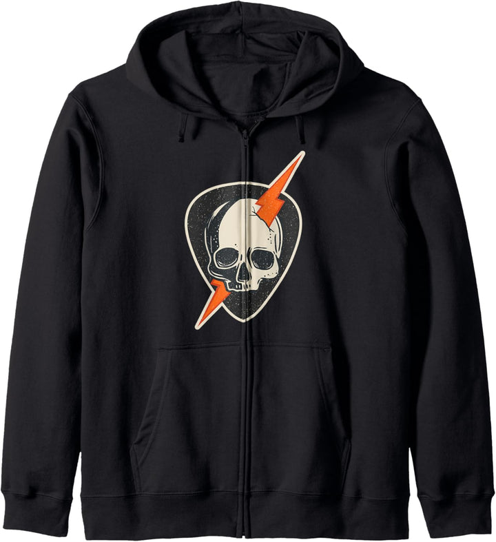 Geschenk für Vintage-Musik-Gitarre Saiteninstrument zupfen Kapuzenjacke