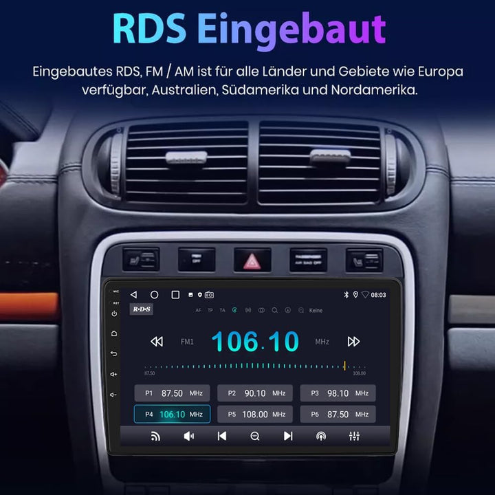 Auto Radio Autospieler GPS Navi Navigation Carplay/Android Autoradio 9 Zoll HD-Touchscreen USB Bluet
