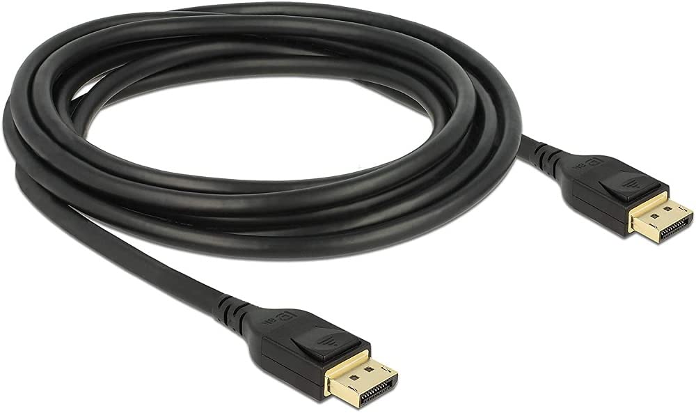Delock Kabel Displayport 1.4 8K 60Hz, DP 8K Zertifiziert (Ultra HD 2), 4K @ 240hz, DP Kabel für Gami