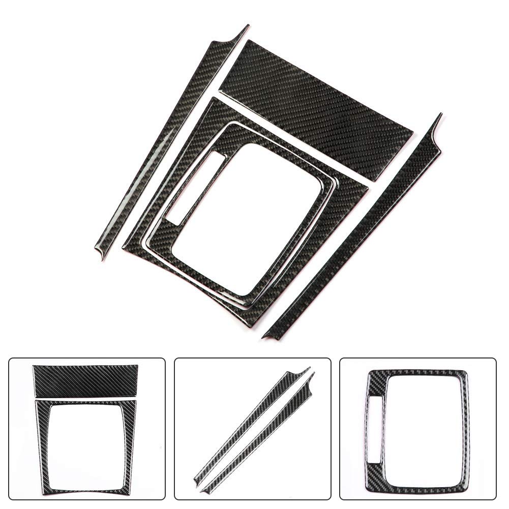 Schalttafelabdeckung, Carbon Auto Schaltpanel Verkleidung für W204 C Klasse 07-13 (Left Hand Drive)