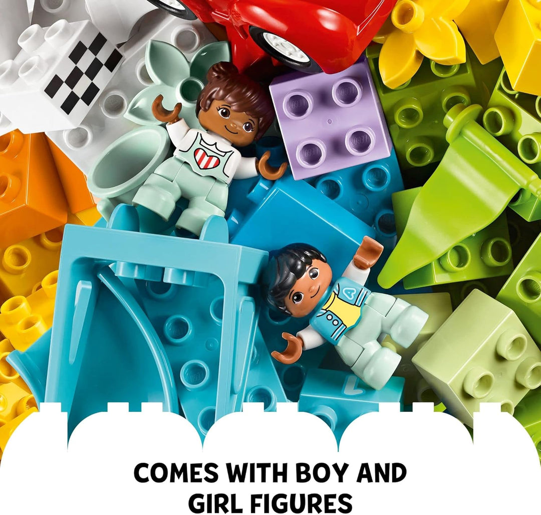 LEGO DUPLO Classic Deluxe Brick Box 10914 Starter Set with Storage Box, Great Educational Toy for To