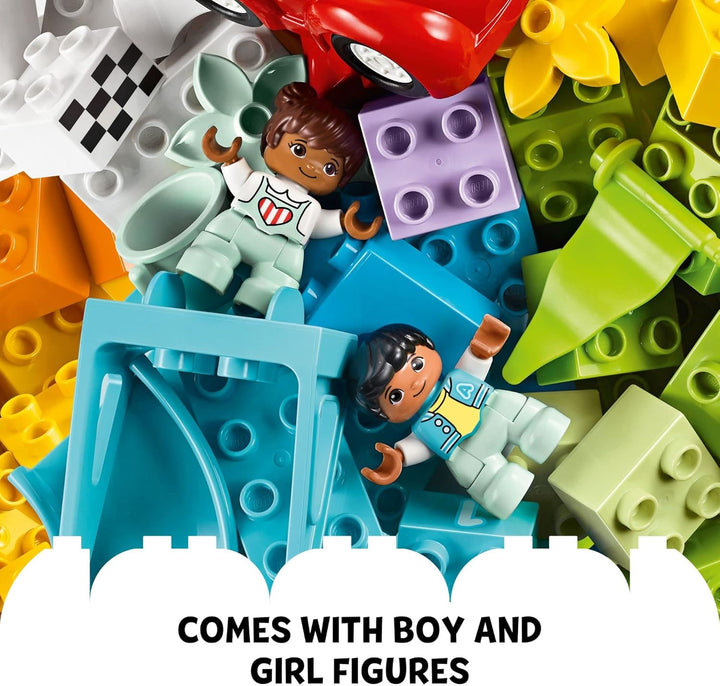 LEGO DUPLO Classic Deluxe Brick Box 10914 Starter Set with Storage Box, Great Educational Toy for To