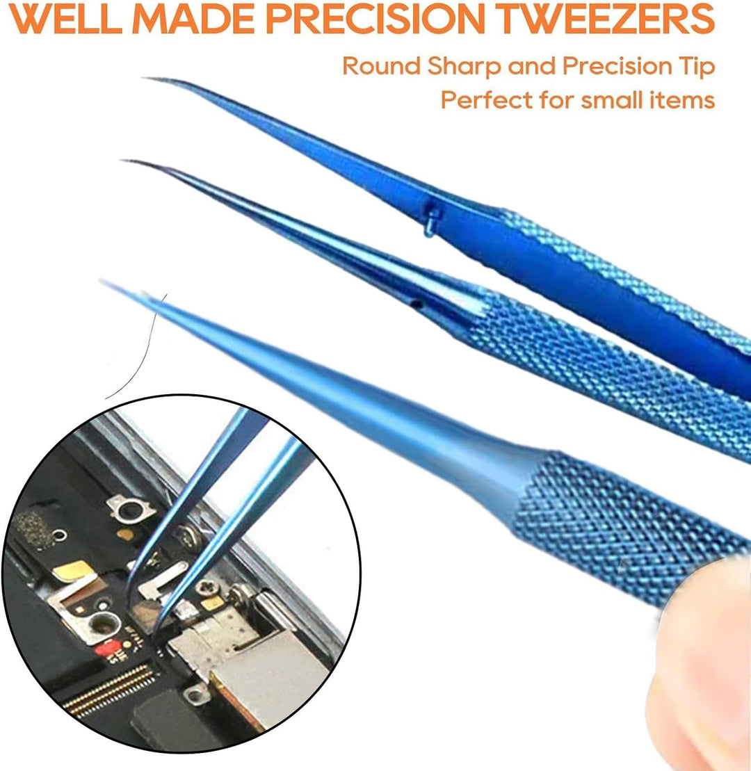 Präzisionspinzette,Feine Pinzette Präzision,Präzise professionelle Pinzette, nicht magnetisch, mit A