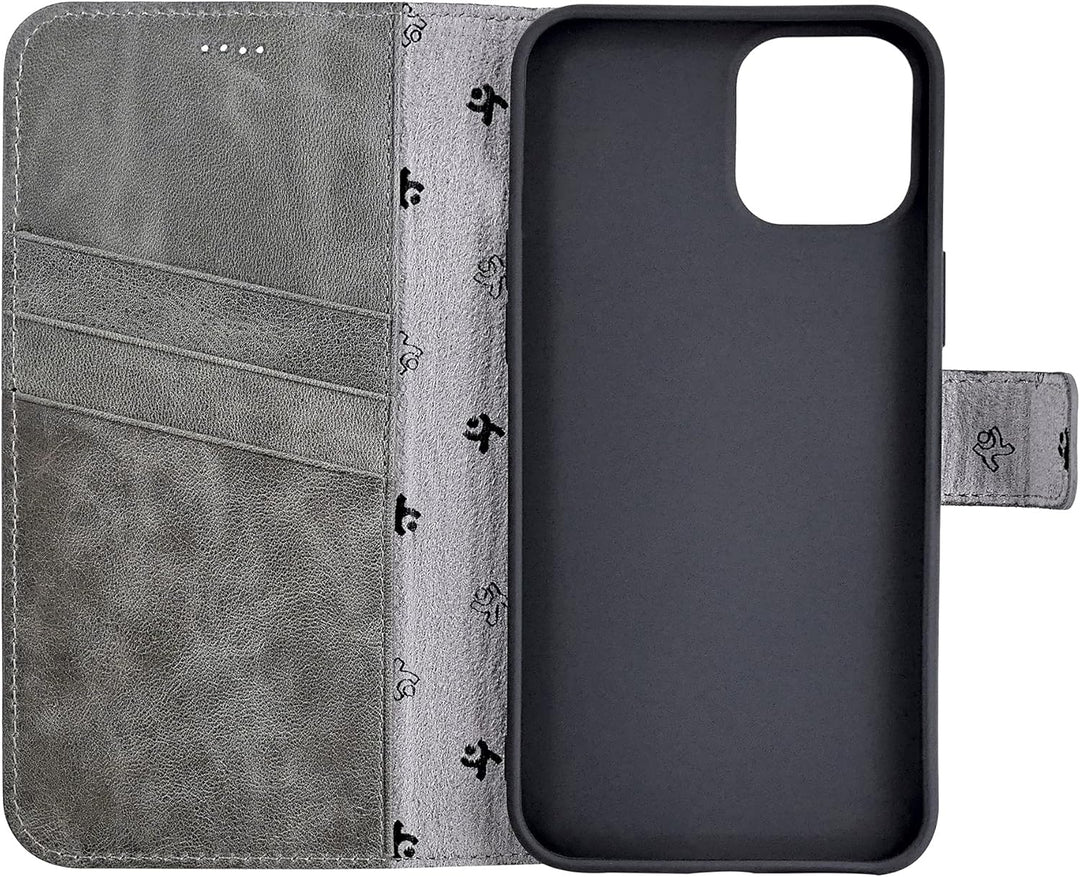 Suncase Book-Style Hülle kompatibel mit Google Pixel 7A 5G Leder Tasche (Slim-Fit) Lederhülle Handyt