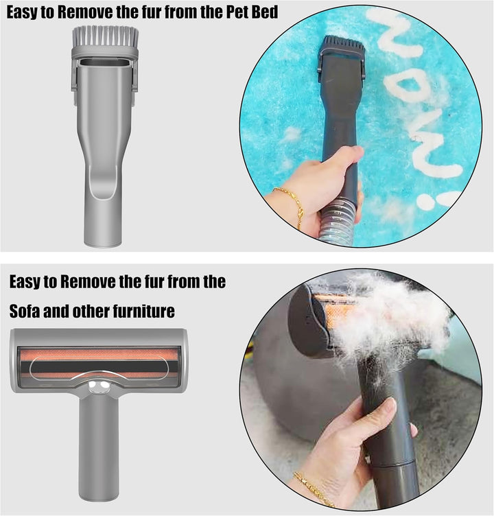 Italdos Haarschneidemaschinen-Set kompatibel mit Dyson V7 V8 V10 V11 V15 selbstreinigende Bürsten fü