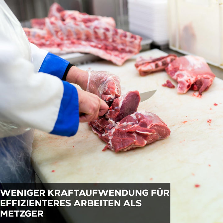 EIKASO Solingen 7 Teilig Metzgerset Metzgermesser Schlachtermesser Wetzstahl Cattle Butcher Knife ge