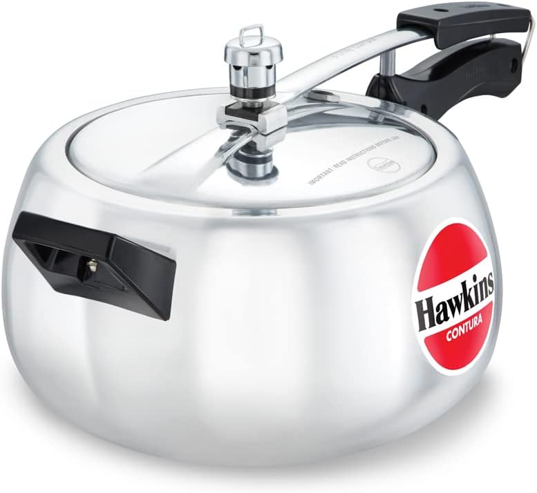 Hawkins HC50 Contura Schnellkochtopf, klein, Aluminium, 5 l