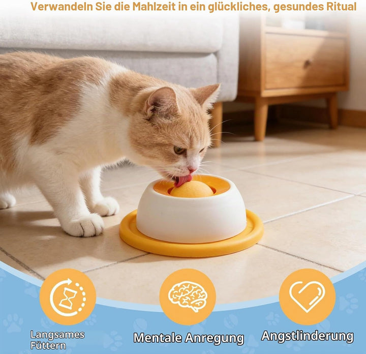 2 Stück Schleckball Hund, Smoothie Dog Schleckball für Hunde, Lick Sphere Bowl, Leckkugel Schleckspi