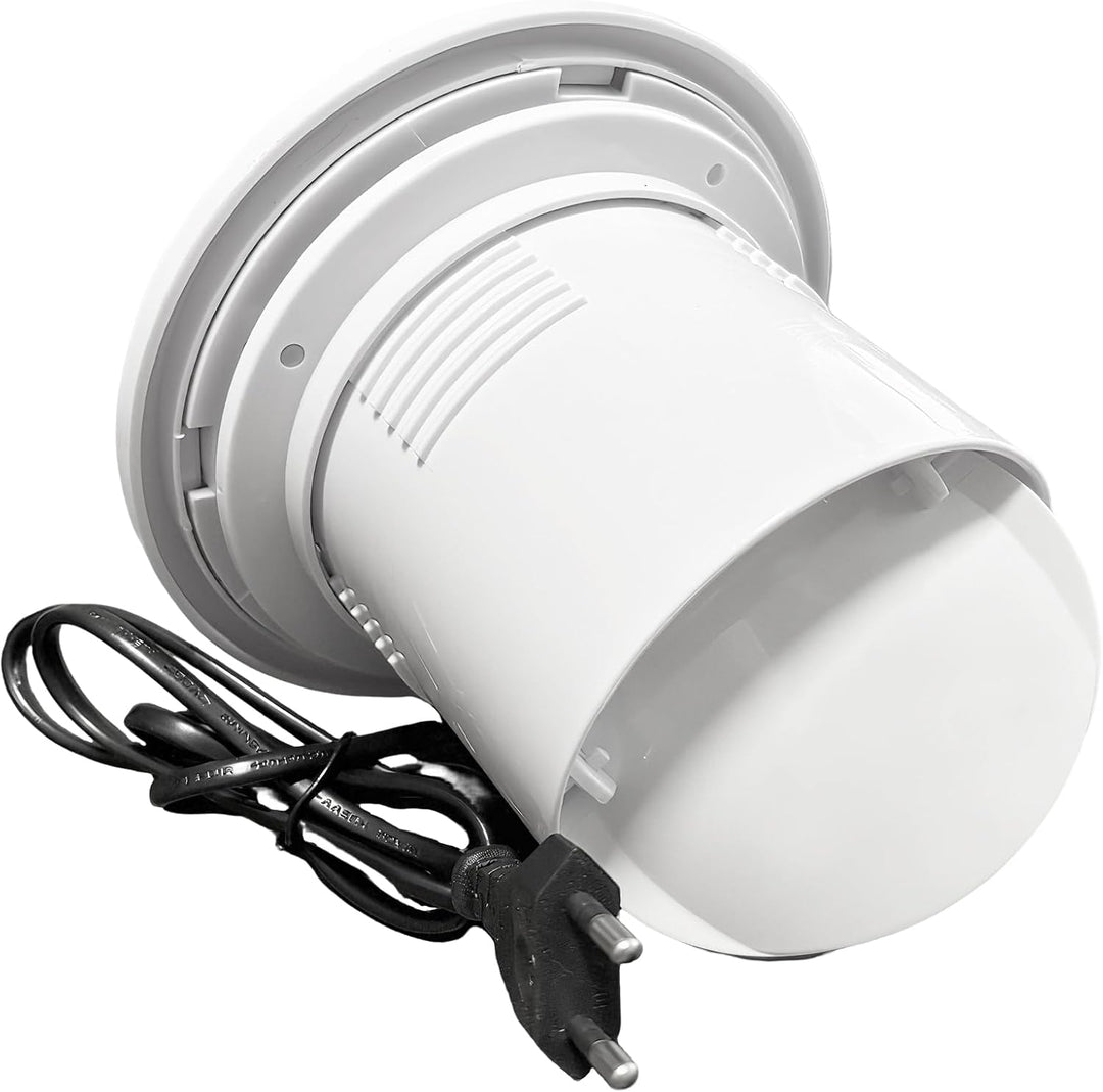 Abluftventilator 100mm 130m³/h, Badlüfter Leiser Starker Luftstrom, für Badezimmer, Toilette, Küche,