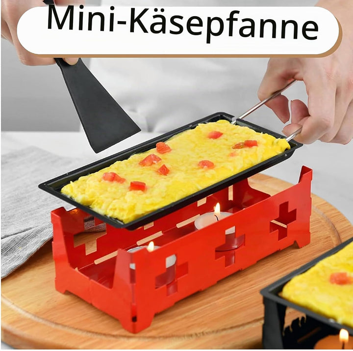 Vastsea Käse Raclette, Tragbares Candlelight-Käse-Raclette, Racletteofen mit Kerzen, Kohlenstoffstah