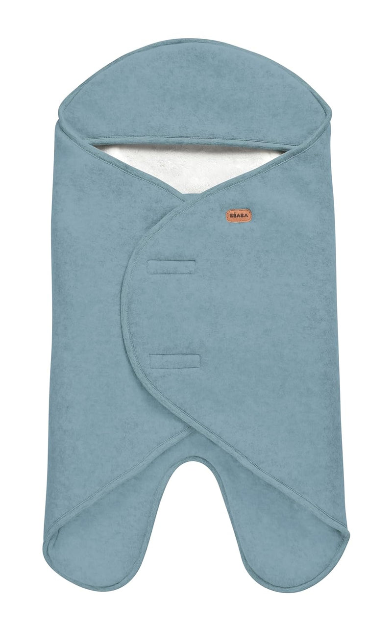 BÉABA, Babynomade Double Fleece, Baby Winter Wickeldecke, Autositz/Kinderwagen/Gondel/Transat, Weich