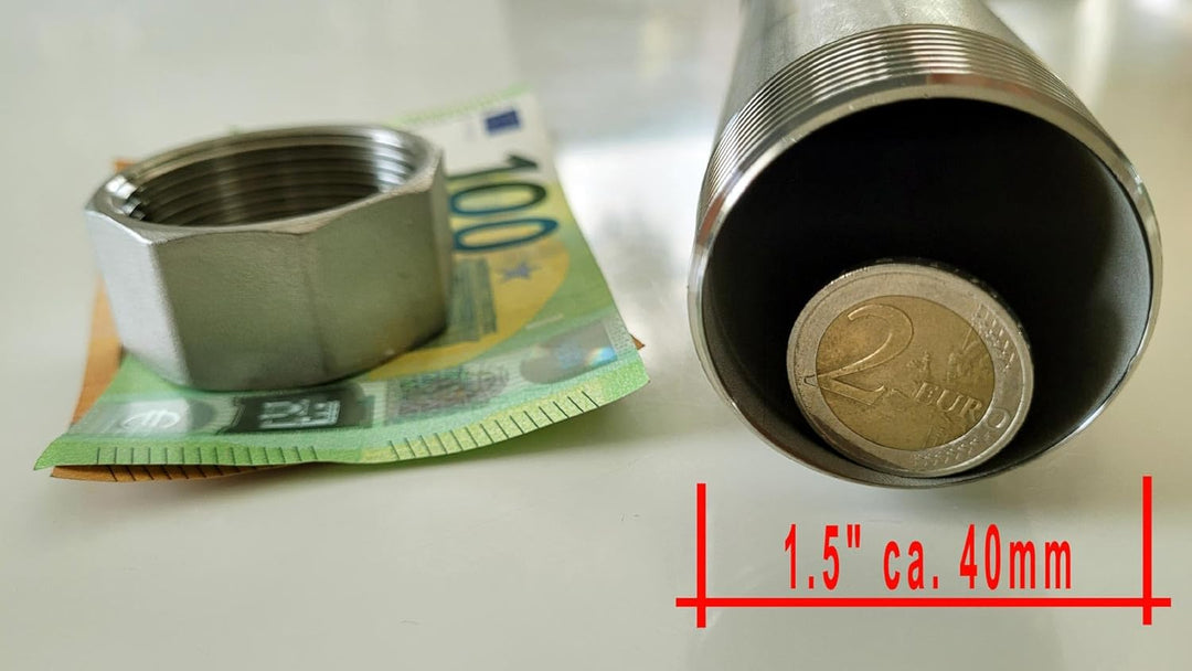 Rohrtresor, Bodentresor, für Innen- und Aussenbereich aus Edelstahl - ROSTFREI - schütze deine Werts