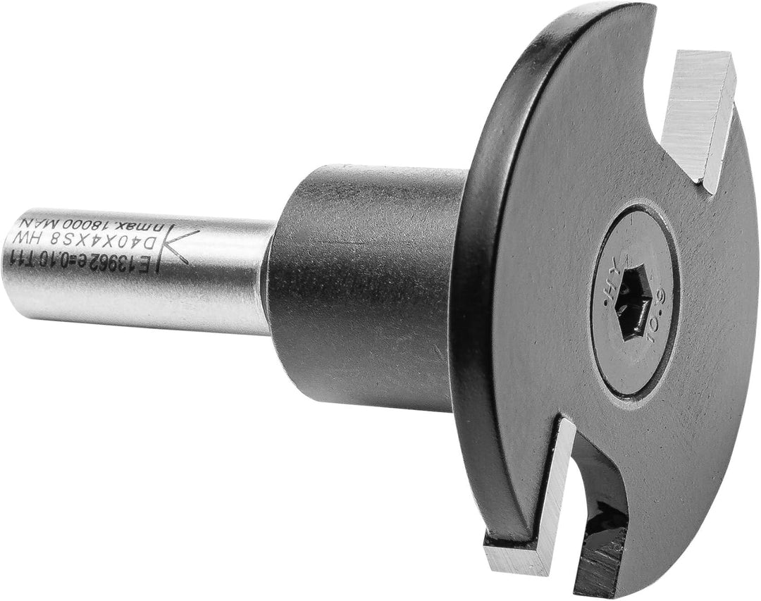 ENT 13962 Scheibennutfräser HW, Schaft (S) 8 mm, Durchmesser (D) 40 mm, NL 4 mm, GL 50 mm, auf Aufna