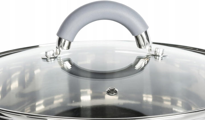 Edelstahl Kochtopf 3L mit Glasdeckel Topf Suppentopf Universaltopf Induktion 20cm