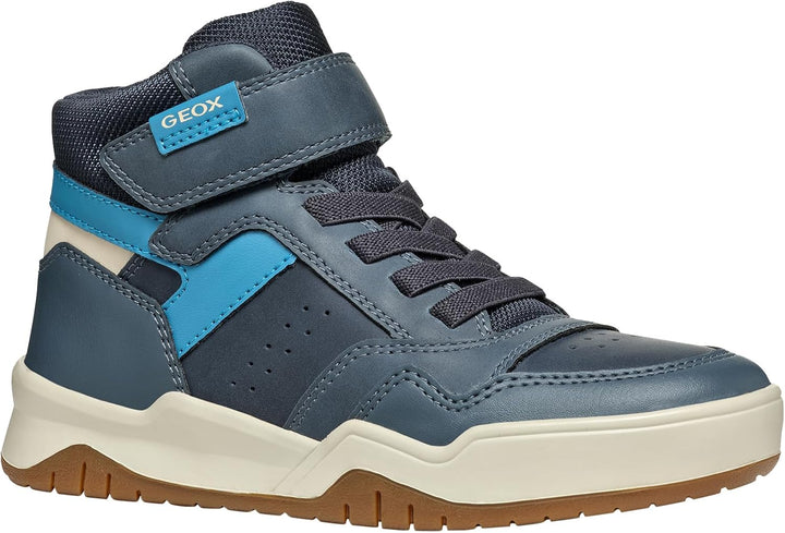 Geox Jungen J Perth Boy F Sneaker, Blau A