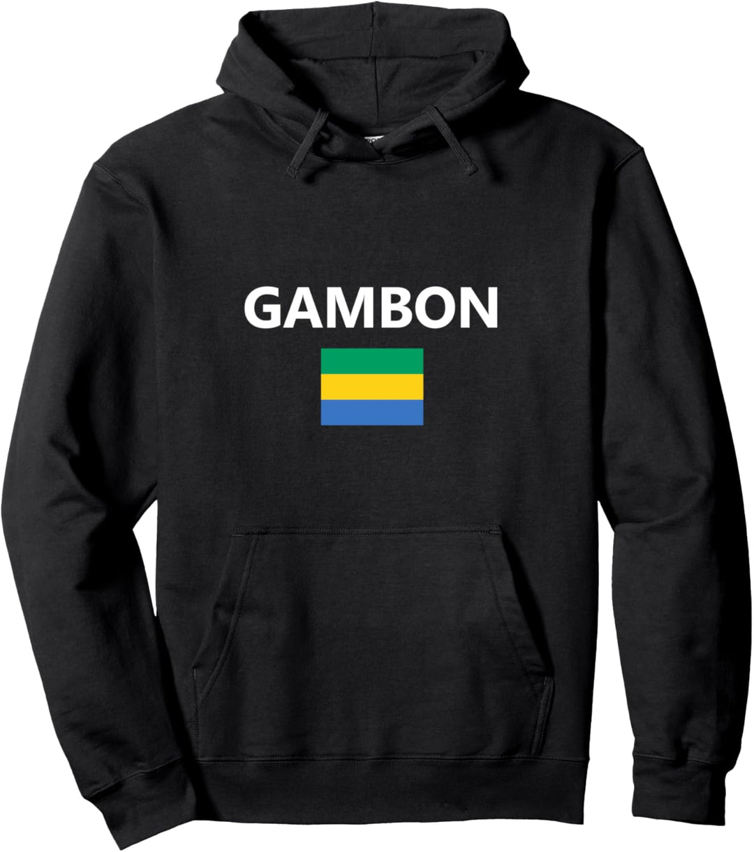 Gambon Flagge Land Flag Country Pullover Hoodie