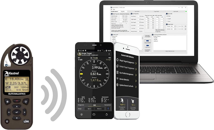 Kestrel Elite Wettermesser mit Ballistik und Bluetooth-Link Nicht zutreffend hautfarben, Nicht zutre