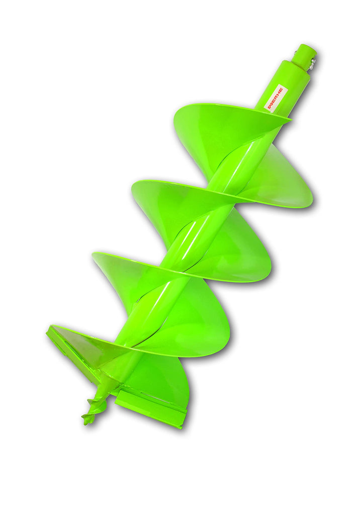 WERHE Profi Bohrer für Erdbohrer 300 mm Doppel-Welle Pfahlbohrer Brunnenbohrer robuste Bohrspitze