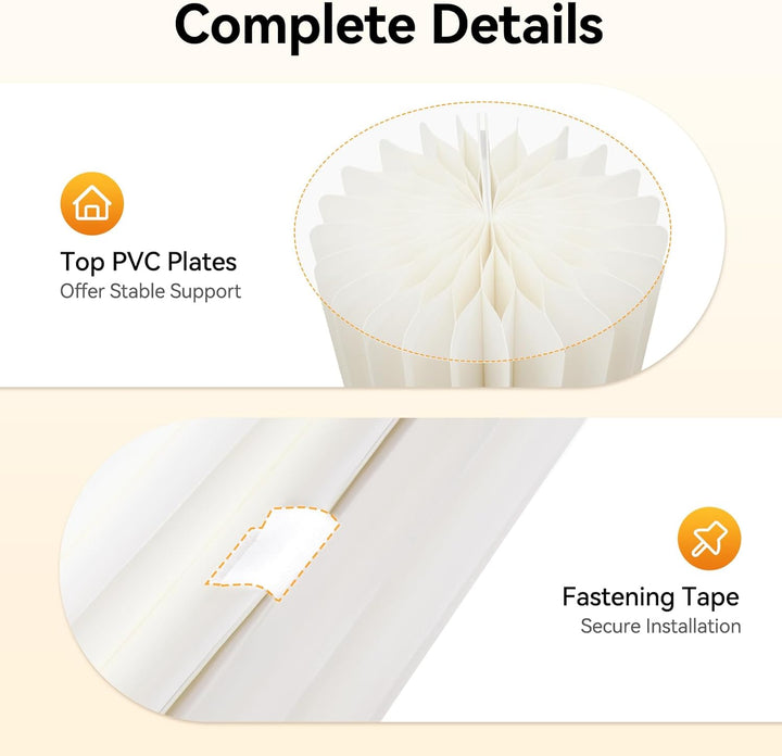 3 Stück Hochzeit Karton Blumensäule Vasen, Blumenständer Dekosäule Faltbarer Deko Säulen mit PVC-Pla
