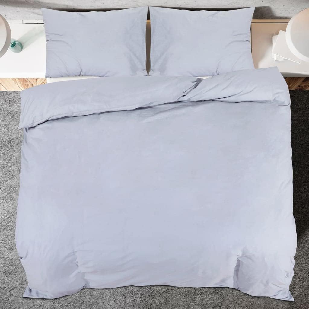 homiuse Bettwäsche-Set Grau 155x220 cm Baumwolle Bettwäsche Winter Kuschel Bettwäsche Baumwolle Bett