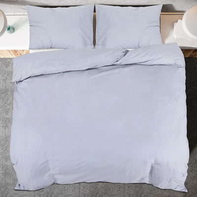 homiuse Bettwäsche-Set Grau 155x220 cm Baumwolle Bettwäsche Winter Kuschel Bettwäsche Baumwolle Bett