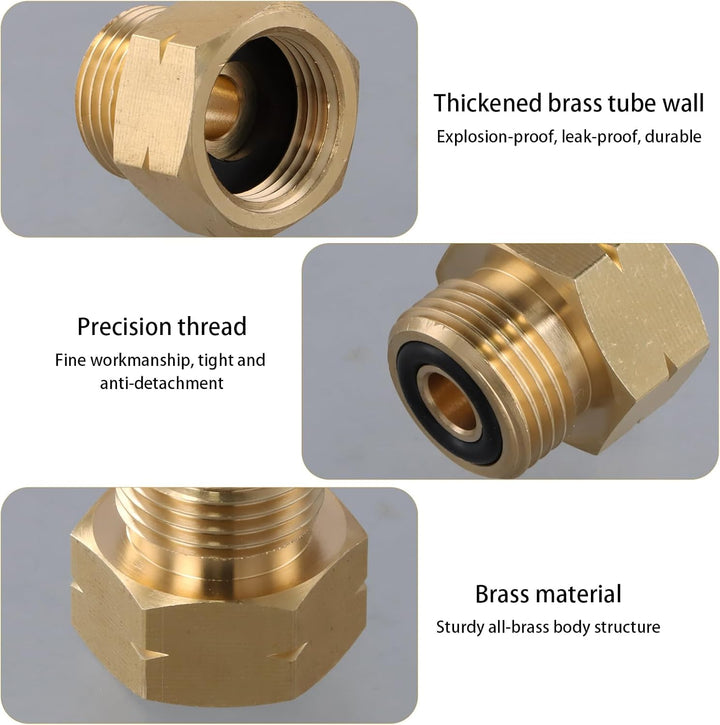 Joyan 4 Stück Adapter Set EU Gasflaschen