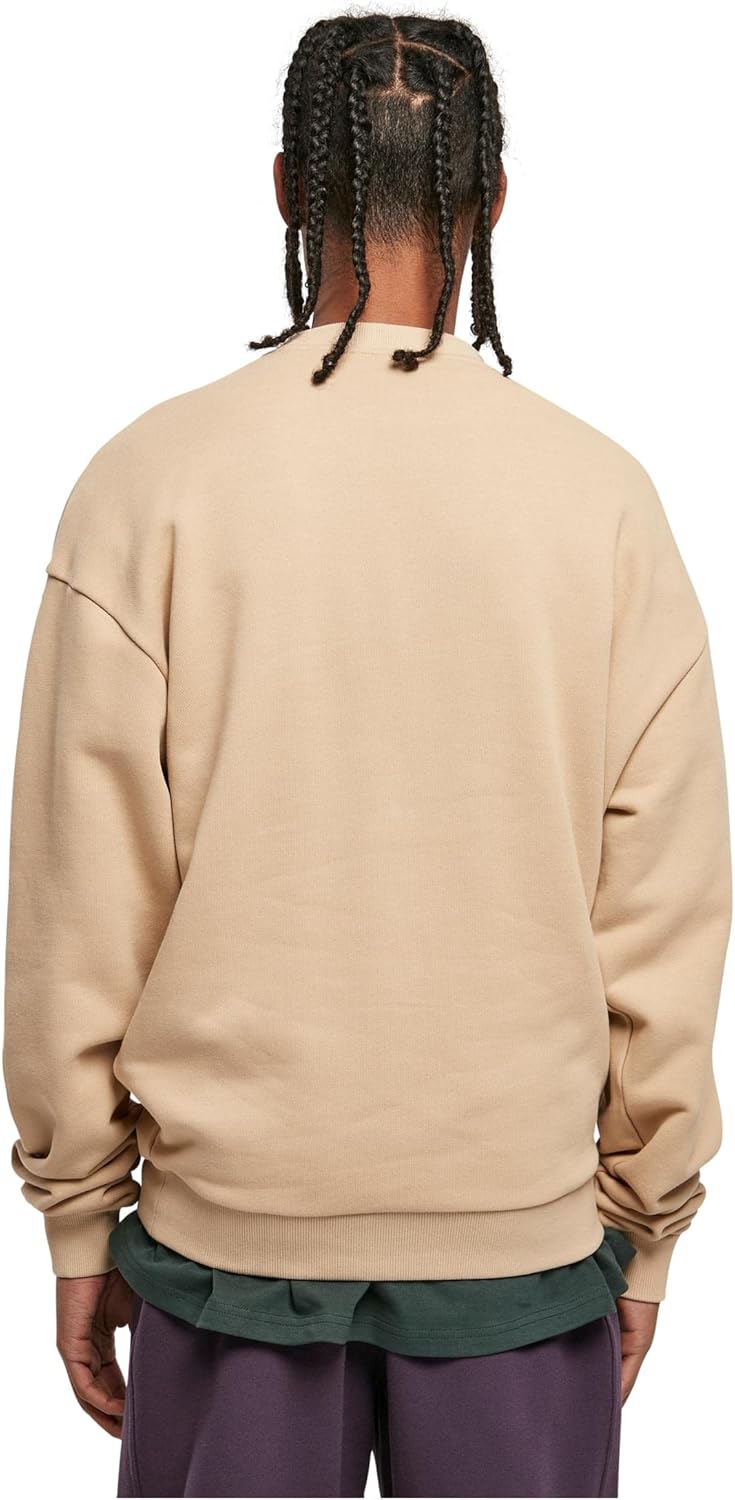 Urban Classics Herren Sweatshirt Ultra Heavy Crew aus Baumwolle, Rundhalsausschnitt, erhältlich in 4