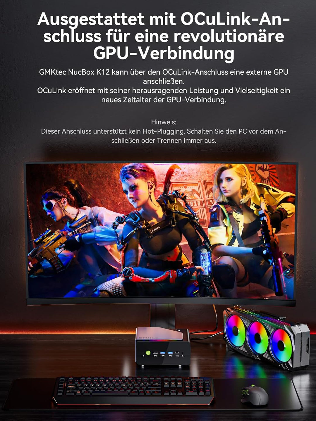 Mini Gaming PC AMD Ryzen 7 H 255 (Upgrade 8745HS, 4.9 GHz), Mini PC barebone (NO DDR, NO SSD) Suppop