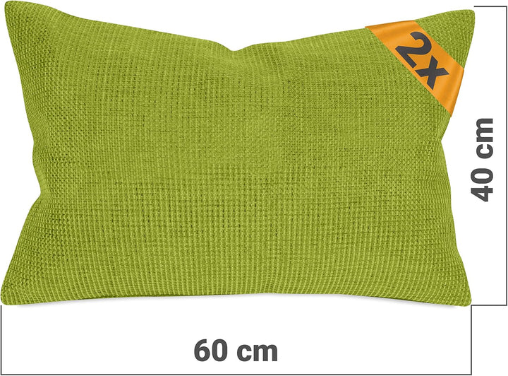 2er Pack Kissenhüllen mit Struktur-Muster - Polsteroptik 617.767, 1 Pack (2 Stück) - Kissenhüllen 40