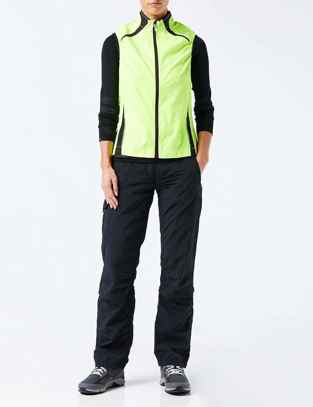 CMP Damen Light Softshell Weste Outdoorweste M Neongelb, M Neongelb
