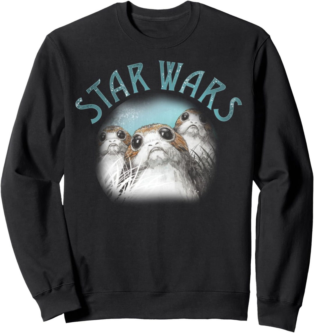 Star Wars The Last Jedi Porg Trio Portrait Sweatshirt