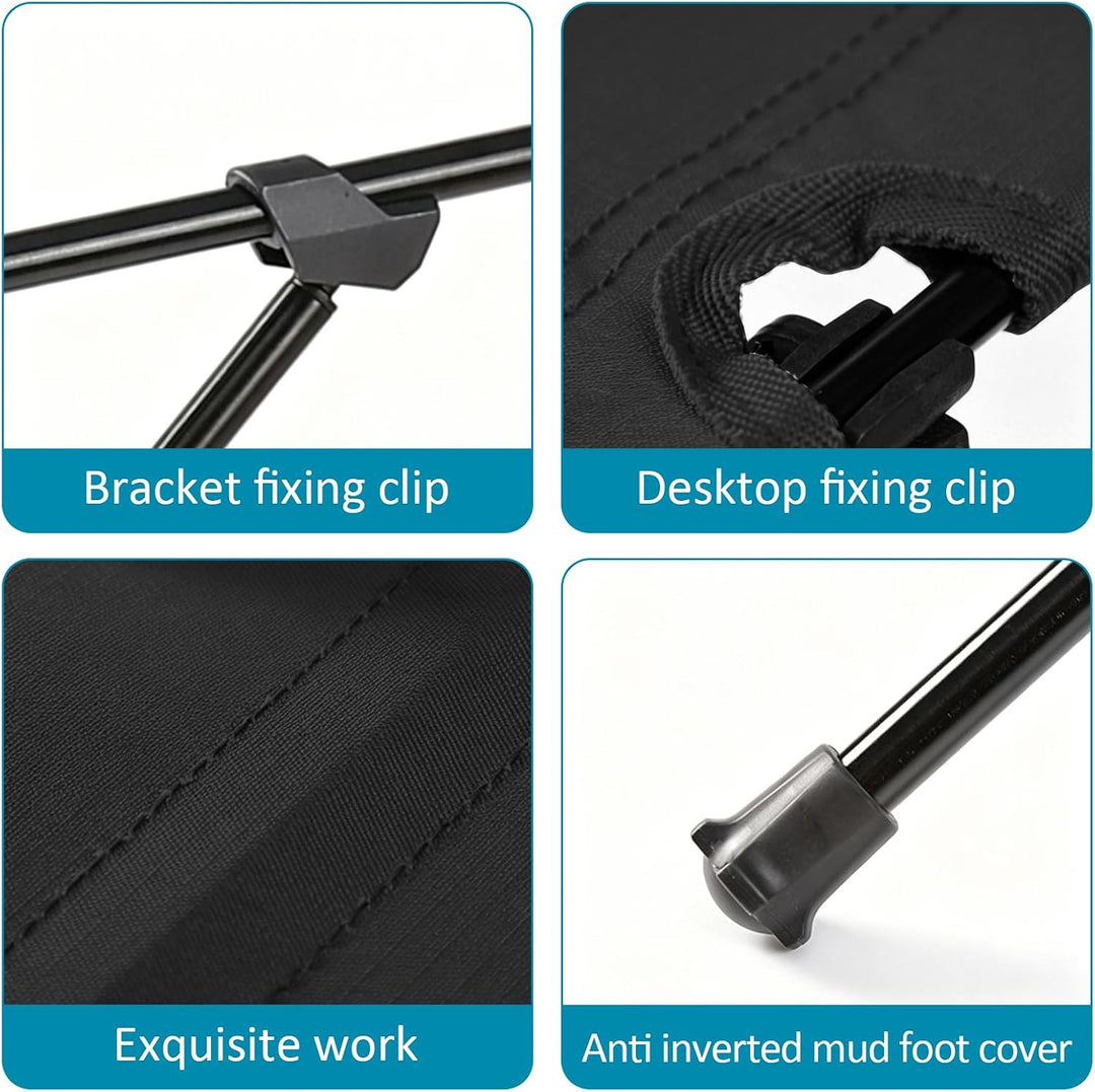 Campingtisch Faltbar, Aluminium Klapptisch Camping Tisch mit Tragetasche, Ultraleicht Tragbar Pickni