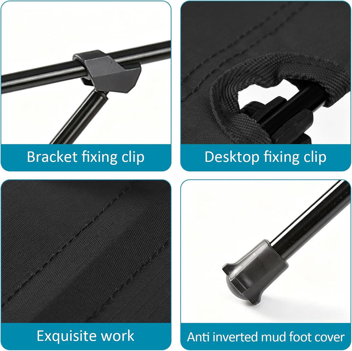 Campingtisch Faltbar, Aluminium Klapptisch Camping Tisch mit Tragetasche, Ultraleicht Tragbar Pickni