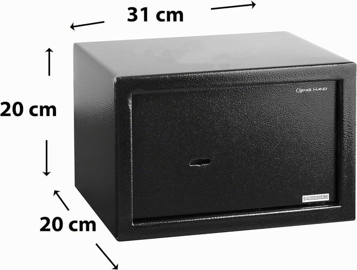 Genie Hand | Mechanische Möbeltresor für Zuhause mit Schlüssel, Tresor Safe – Doppelbartschloss Mitt