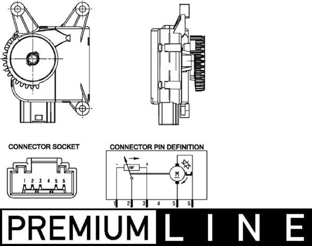 MAHLE AA 16 000P A/C-Stellantrieb BEHR PREMIUM LINE