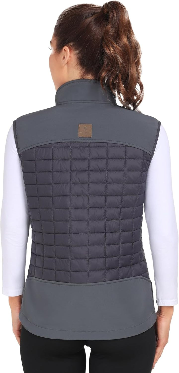 Little Donkey Andy Leichte Puffer Weste Damen Warme Ärmellose Outdoorjacke Wandern Reisen Laufen L D